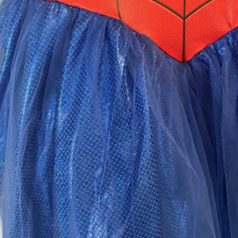 Marvel Spider-man Dress Tutu Kids Large Cosplay Dress Up Costume Halloween - Picture 5 of 11